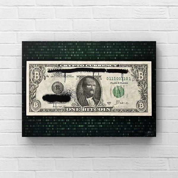 Картина Rockstar dollar bitcoin 10098 фото