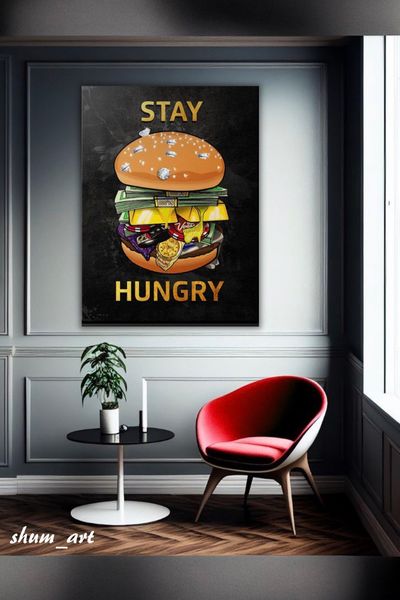 Картина Stay Hungry Burger 10513 фото