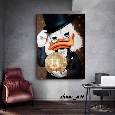 Картина Scrooge with bitcoin 10290 фото