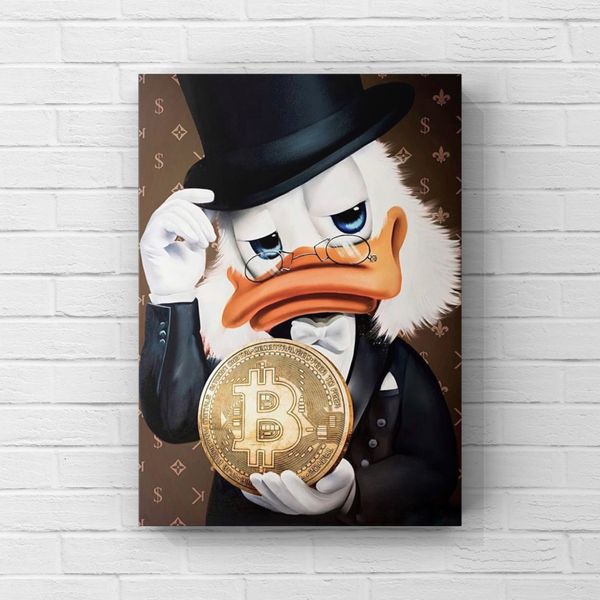 Картина Scrooge with bitcoin 10290 фото