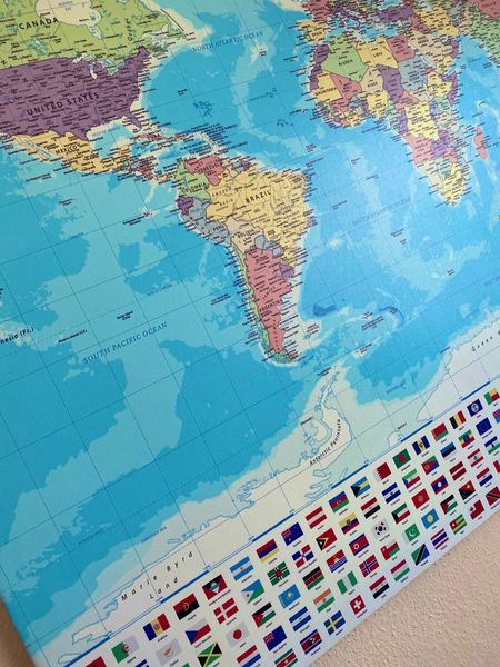 Картина Map of the world administrative 10569 фото