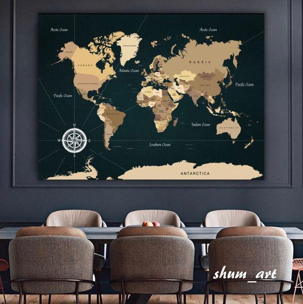 Картина Map of the world 10126 фото