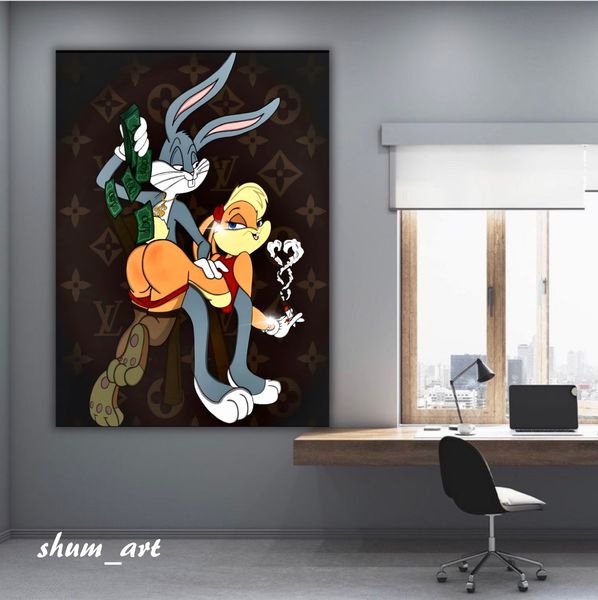 Картина Bugs Bunny Louis Vuitton 10182 фото
