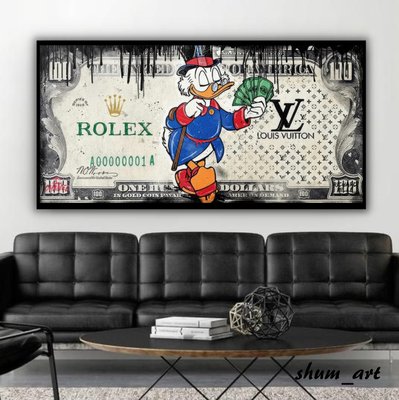 Картина Scrooge dollar Rolex LV 10283 фото